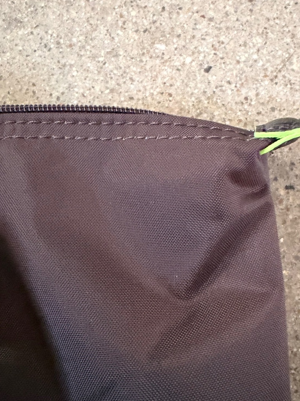 Longchamp Paris Green Medium Backpack Recycled Canvas Brown EUC - Picture 5 of 7